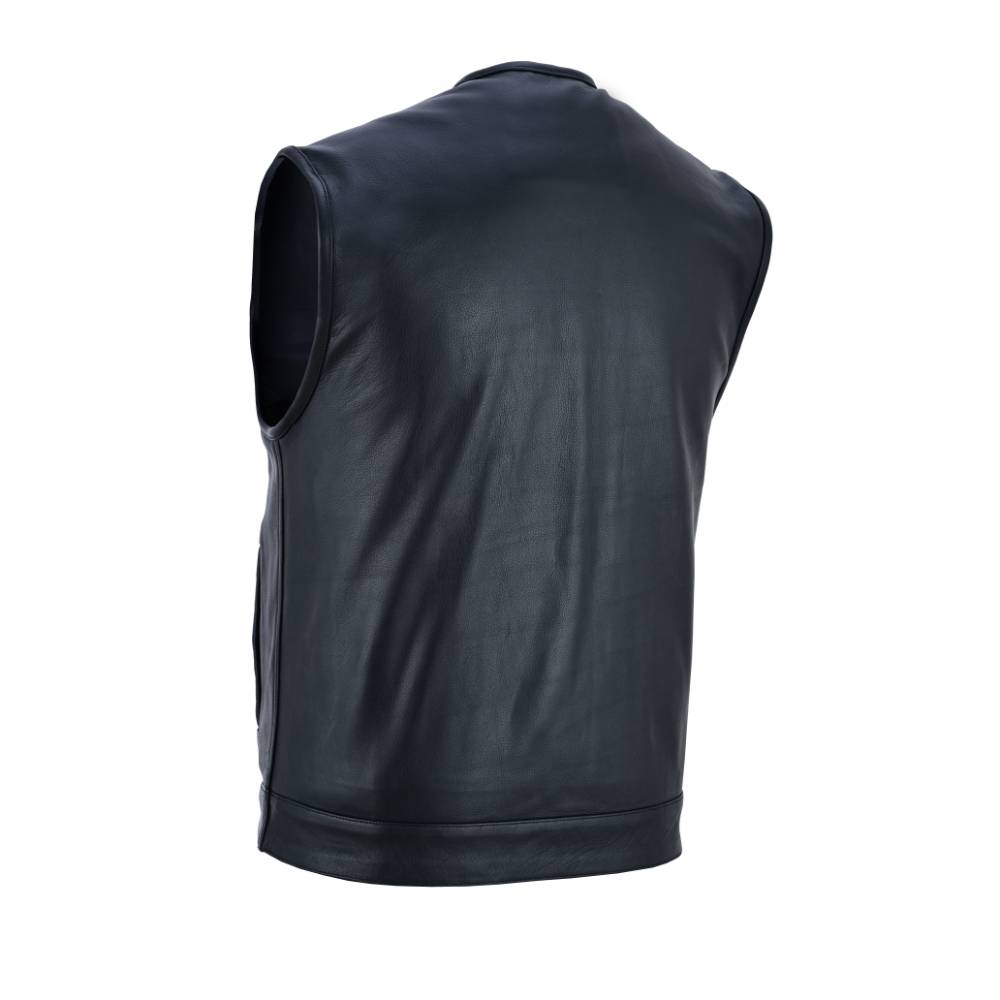 BSM4597 Concealed Snap Closure, Milled Cowhide, Without Collar & Hidde