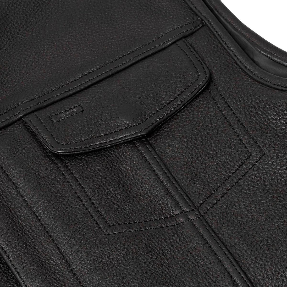 BSM4599 Upgraded Style Gun Pockets, Hidden Gun Metal Zipper, Bottom Sid
