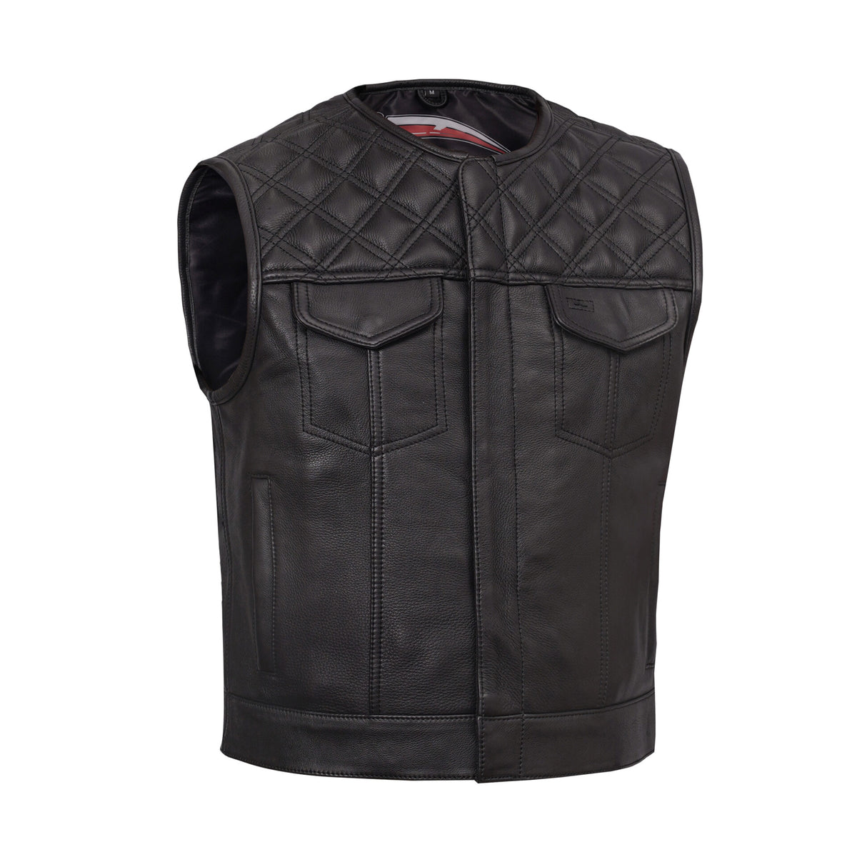 BSM5049 Nocturne Men’s Leather Motorcycle Vest