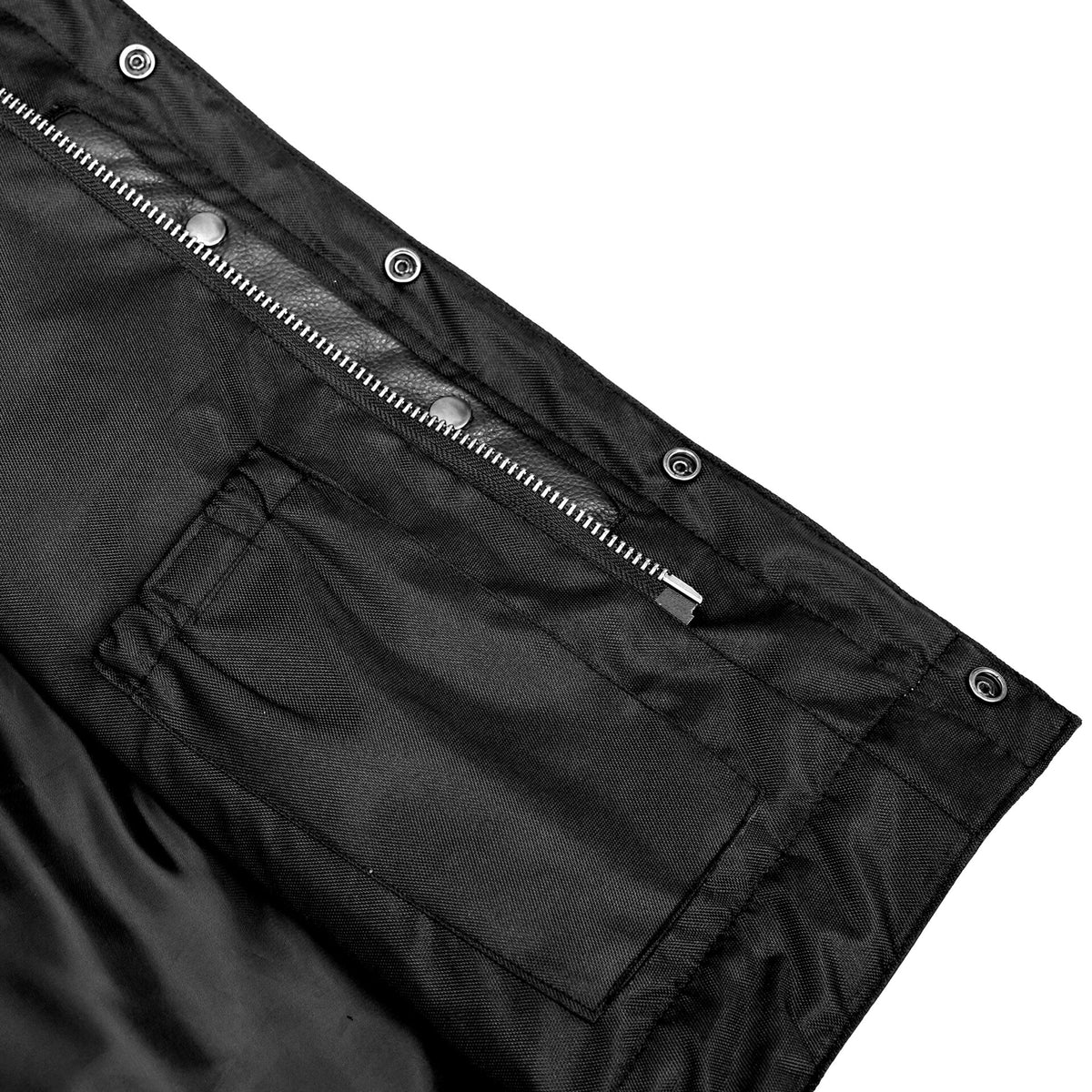 BSM4598 Upgraded Style Gun Pockets, Hidden 10 Gun Metal Zipper, Side