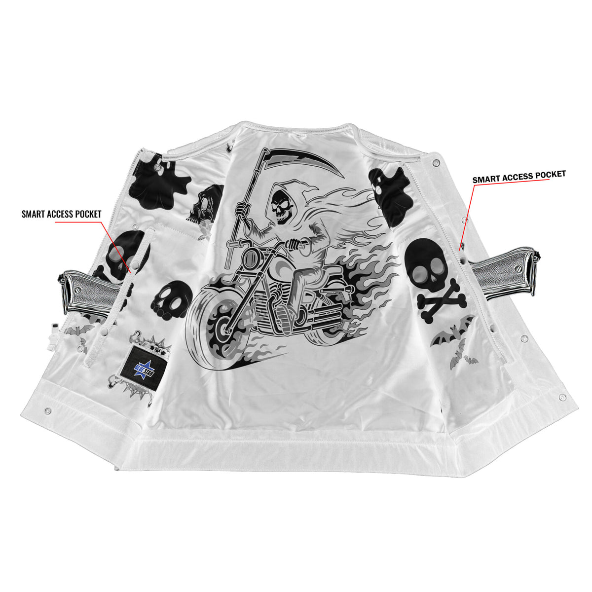 BSM5049 Nocturne Men’s Leather Motorcycle Vest