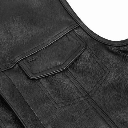 BSM4598 Upgraded Style Gun Pockets, Hidden 10 Gun Metal Zipper, Side