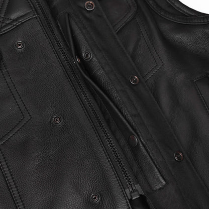 BSM5049 Nocturne Men’s Leather Motorcycle Vest