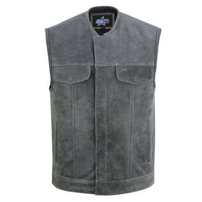 BSM1547 Concealed Snaps, Premium Naked Cowhide, Hidden Zipper, w/o Col