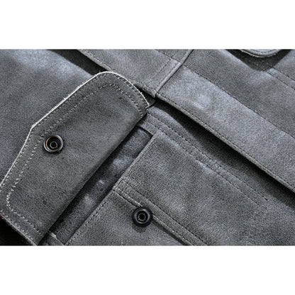 BSM1547 Concealed Snaps, Premium Naked Cowhide, Hidden Zipper, w/o Col