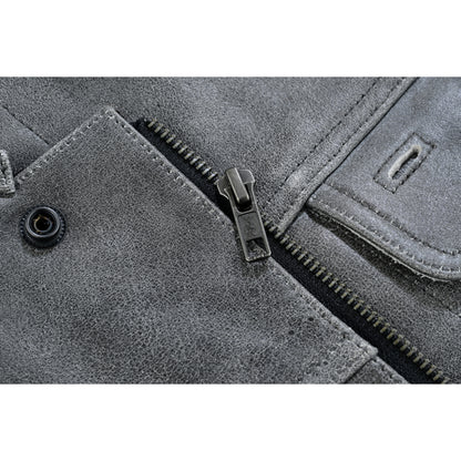 BSM1547 Concealed Snaps, Premium Naked Cowhide, Hidden Zipper, w/o Col