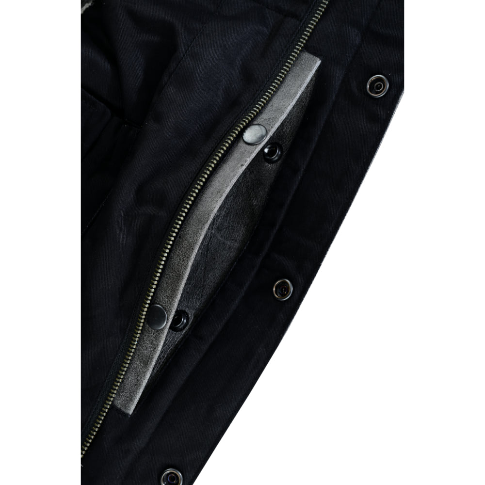 BSM1547 Concealed Snaps, Premium Naked Cowhide, Hidden Zipper, w/o Col