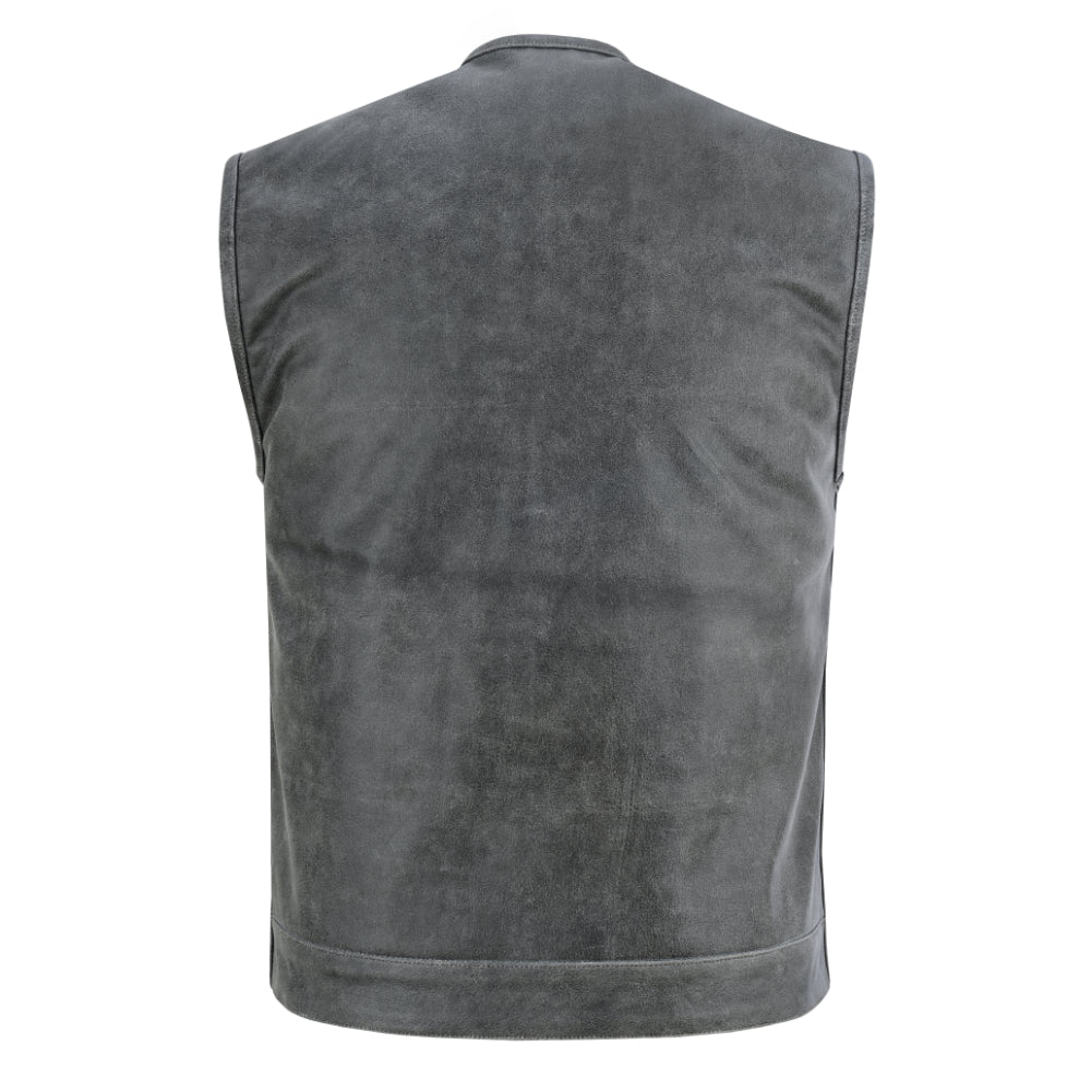 BSM1547 Concealed Snaps, Premium Naked Cowhide, Hidden Zipper, w/o Col
