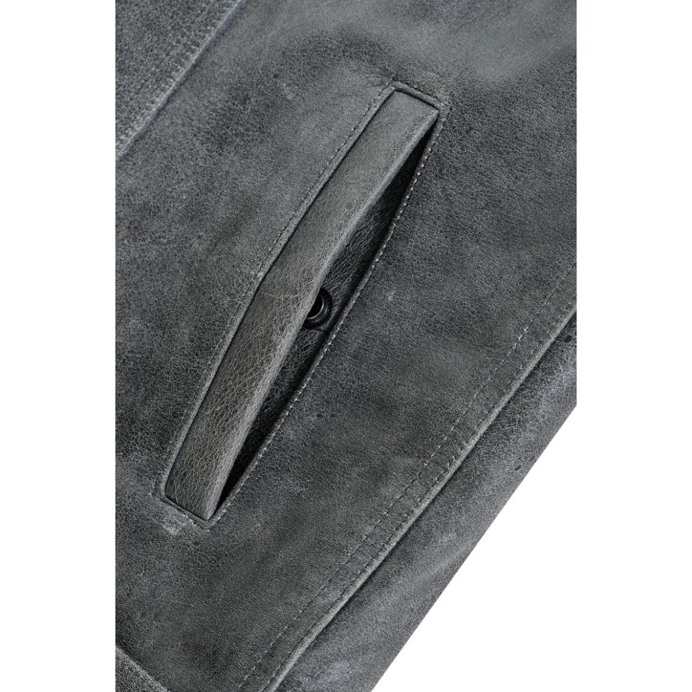 BSM1547 Concealed Snaps, Premium Naked Cowhide, Hidden Zipper, w/o Col