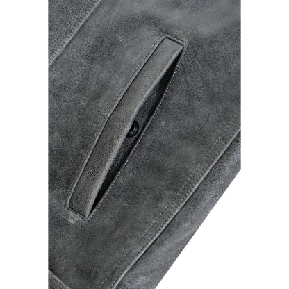 BSM1547 Concealed Snaps, Premium Naked Cowhide, Hidden Zipper, w/o Col