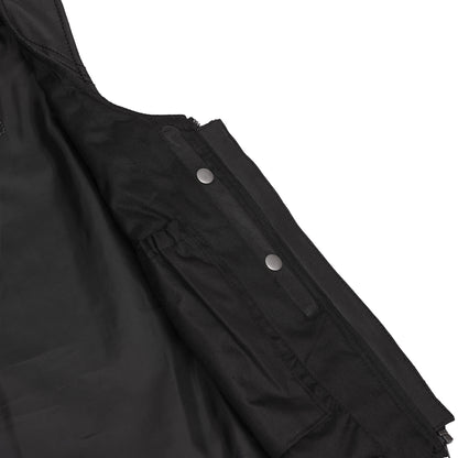 BSM2506 Women's Stylish Open Neck Side Lace Zipper Front Vest