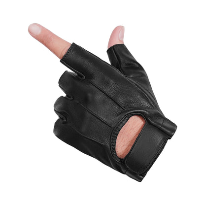 BSM3352 Men's Hardy Deer Skin Fingerless Glove