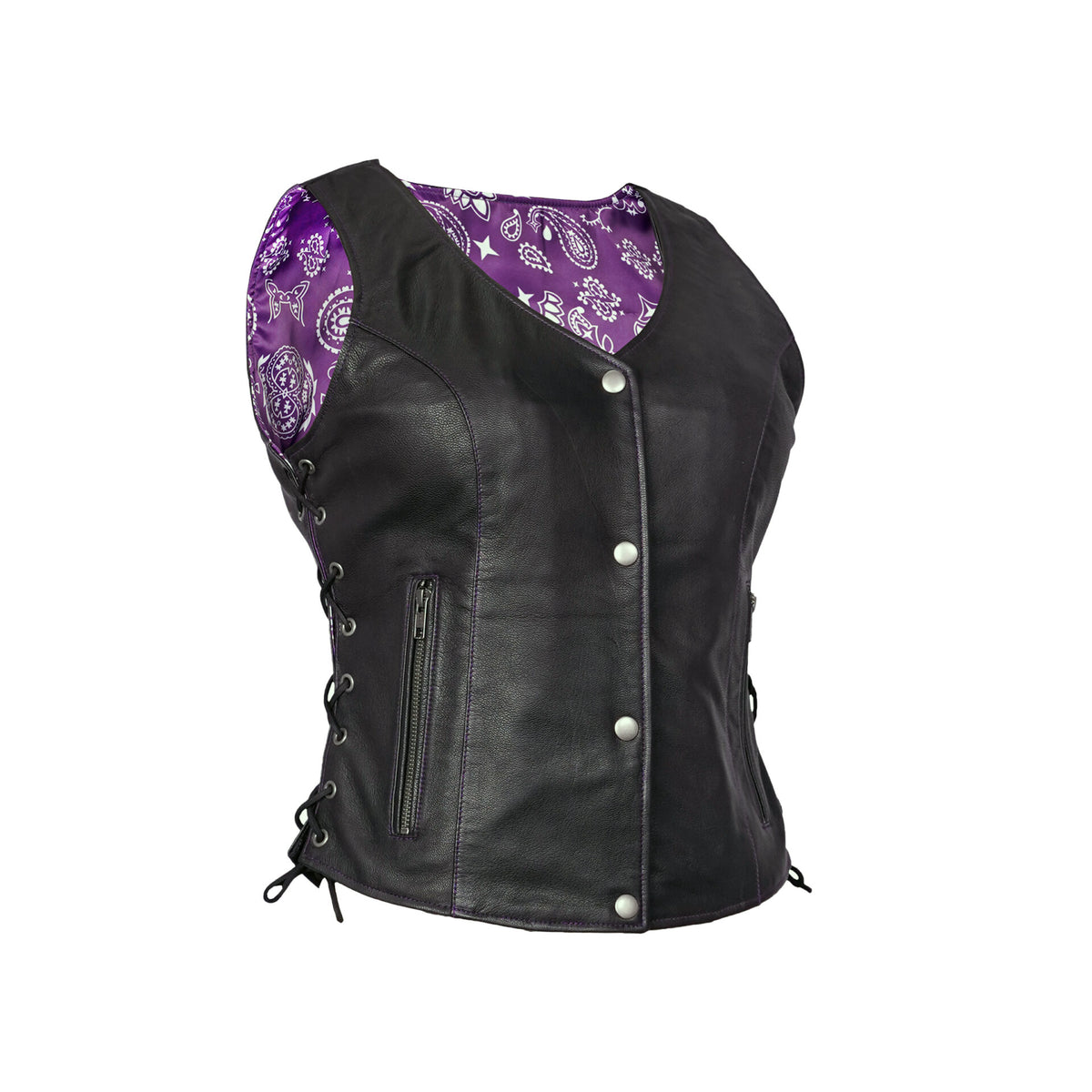 BSM2502 Miss Miles - Purple Paisley