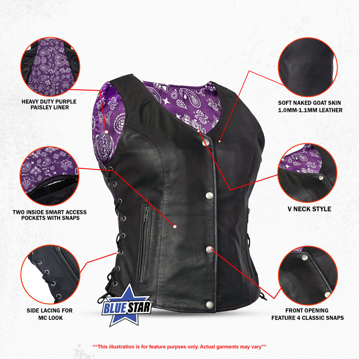 BSM2502 Miss Miles - Purple Paisley