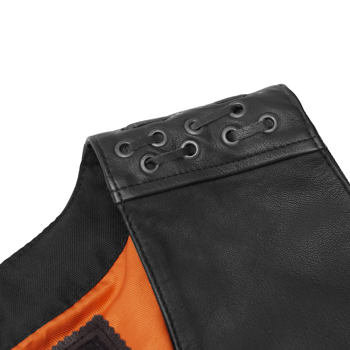 BSM2517 Women's Vest with Grommet and Lacing Accents