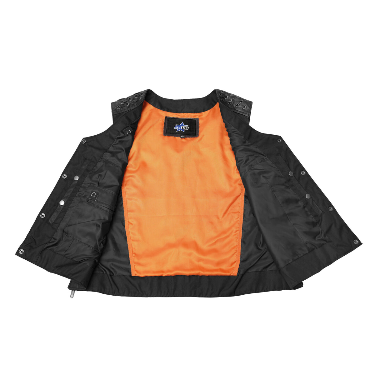 BSM2517 Women's Vest with Grommet and Lacing Accents