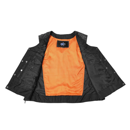BSM2517 Women's Vest with Grommet and Lacing Accents