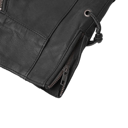 BSM2517 Women's Vest with Grommet and Lacing Accents
