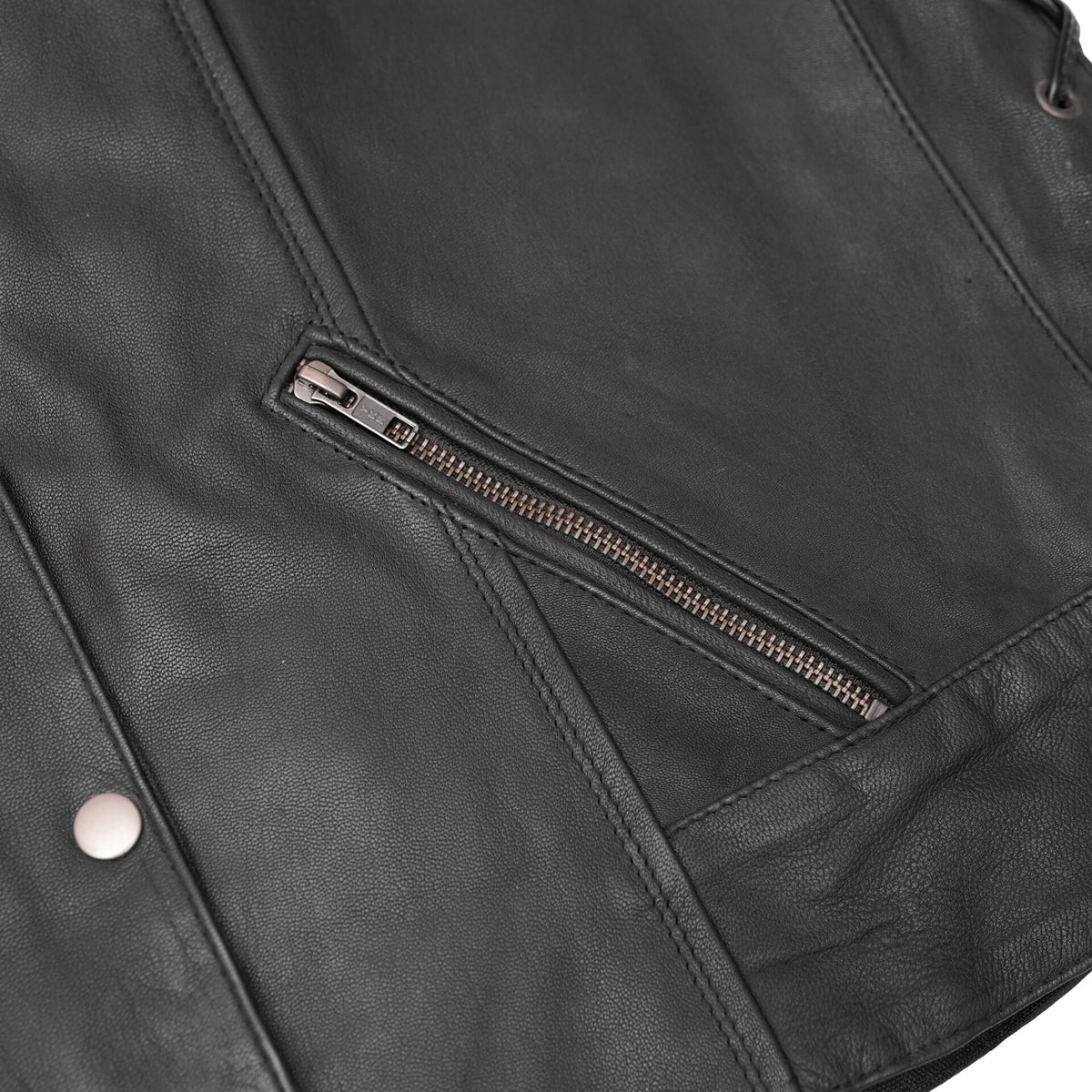 BSM2517 Women's Vest with Grommet and Lacing Accents
