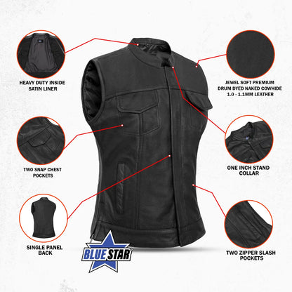 BSM2523 Women's Premium Single Back Panel Concealment Vest
