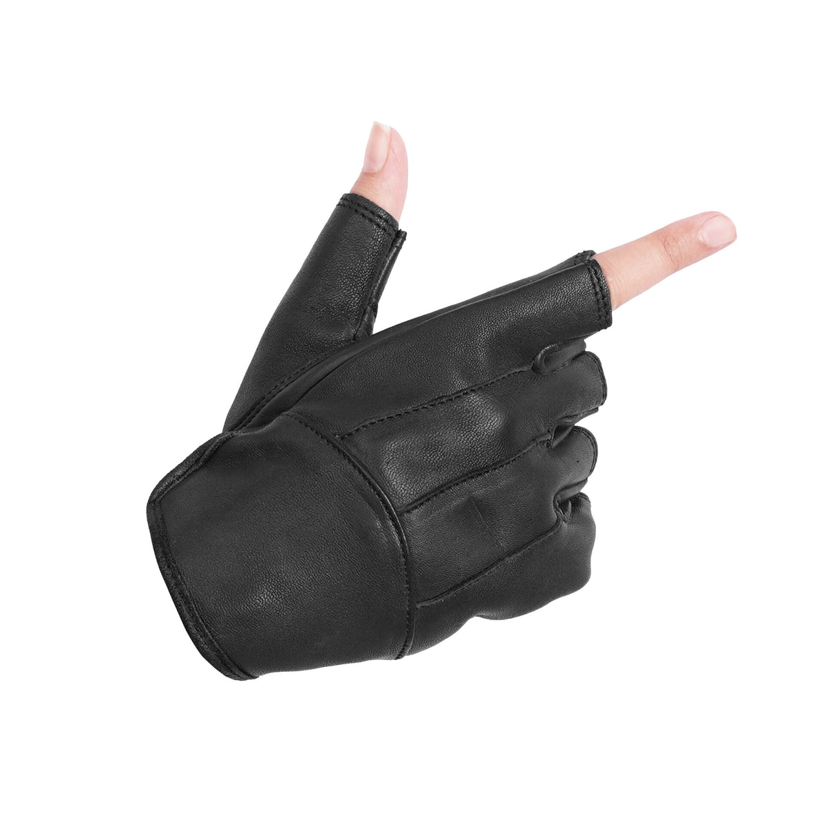 BSM3327 Women's Tough Deer Skin Fingerless Glove