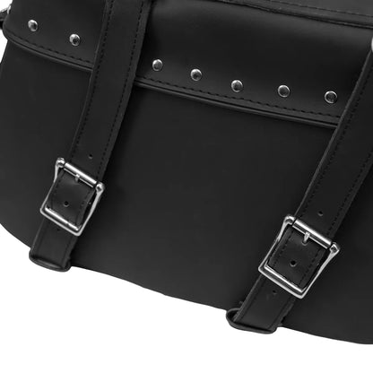 BSM4537 TWO STRAP SADDLE BAG W/ STUDS