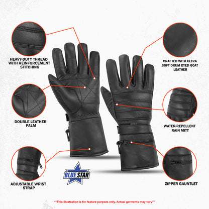 Harbin Men’s Gauntlet Motorcycle Gloves