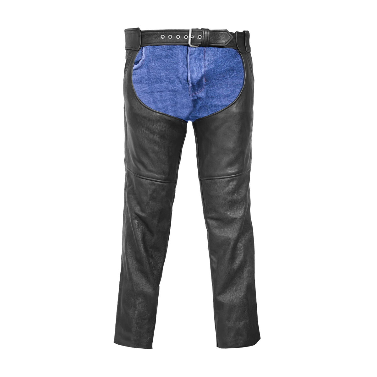 BSM3117 Tall Classic Leather Chaps with Jeans Pockets