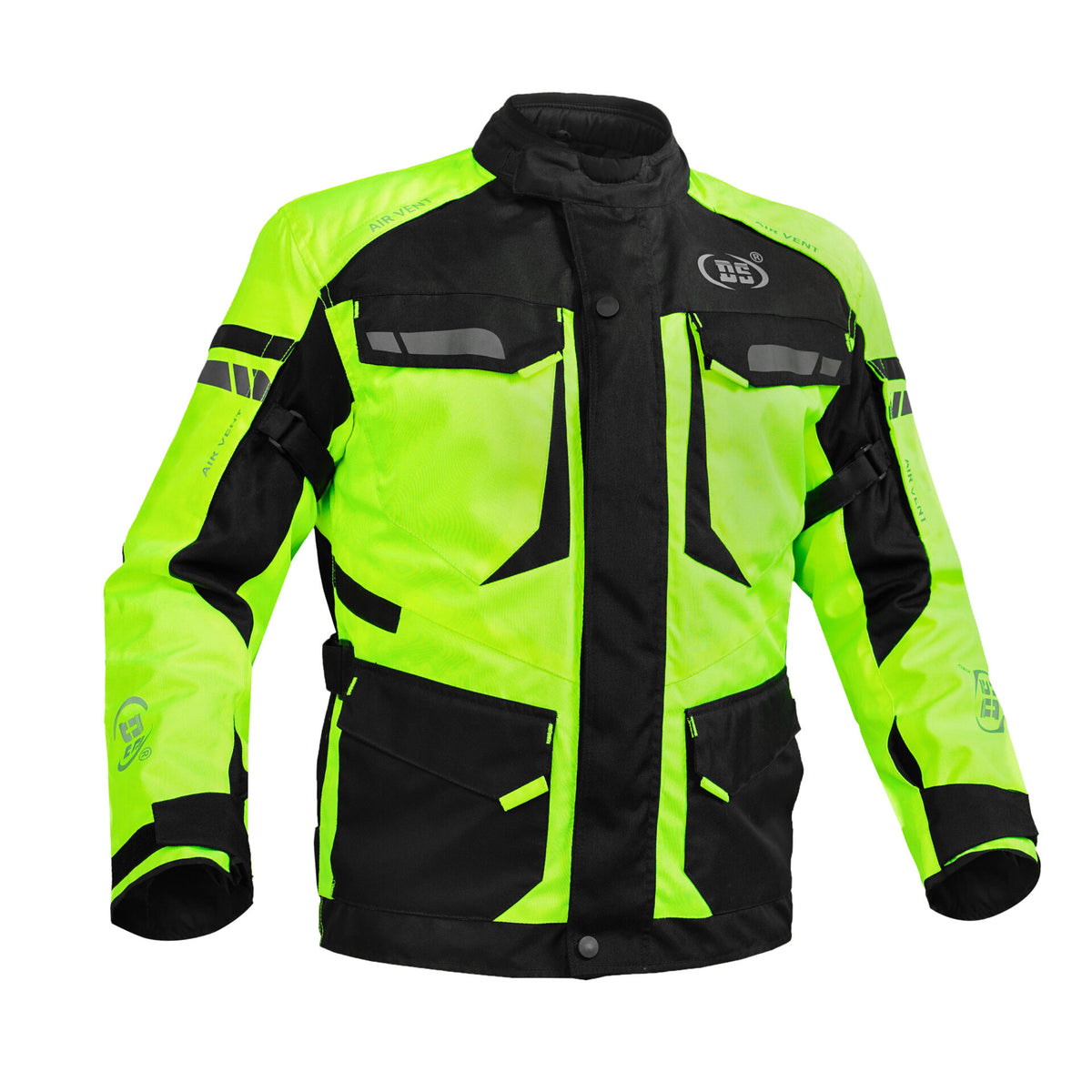 BSM1166 Advance Touring Textile Motorcycle Jacket for Men – Hi-Vis