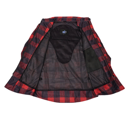 Rumble Men’s Mesh Flannel Riding Shirt