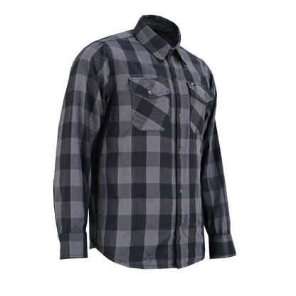 BSM4589 Flannel Shirt - Gray and Black