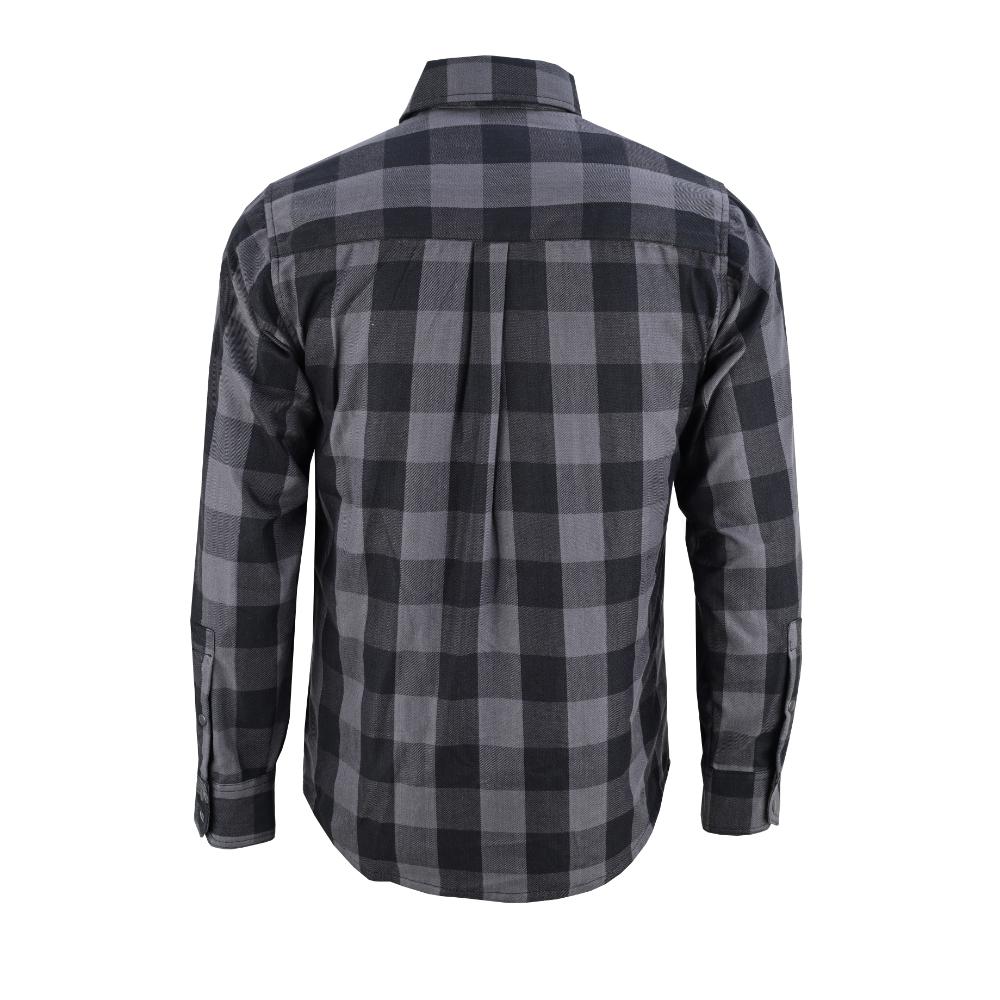 BSM4589 Flannel Shirt - Gray and Black