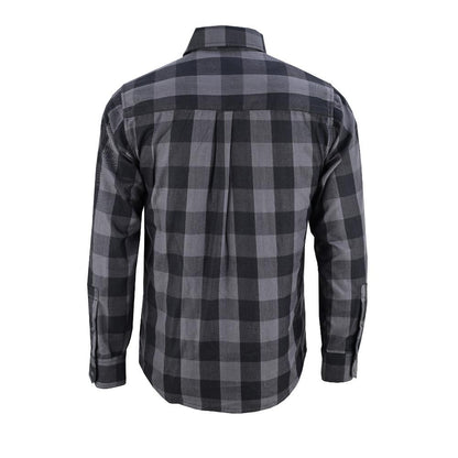 BSM4589 Flannel Shirt - Gray and Black