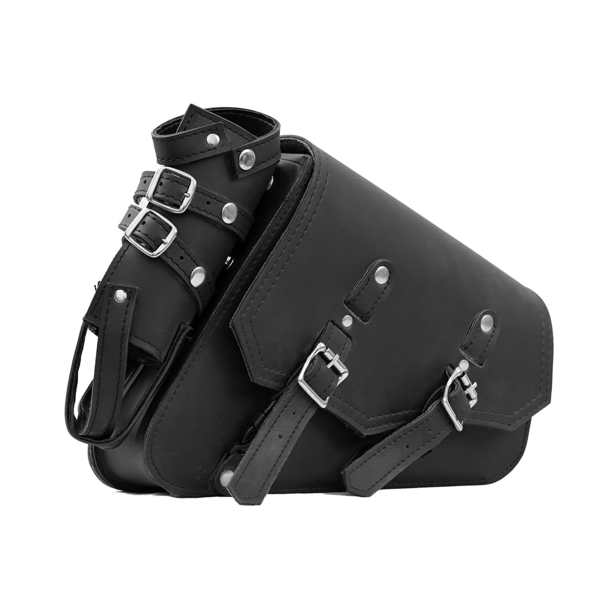 BSM4547 LEFT SIDE SYNTHETIC LEATHER SWING ARM BAG W/BOTTLE HOLDER