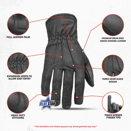 BSM3343 Premium Water Resistant Padded Palm Glove