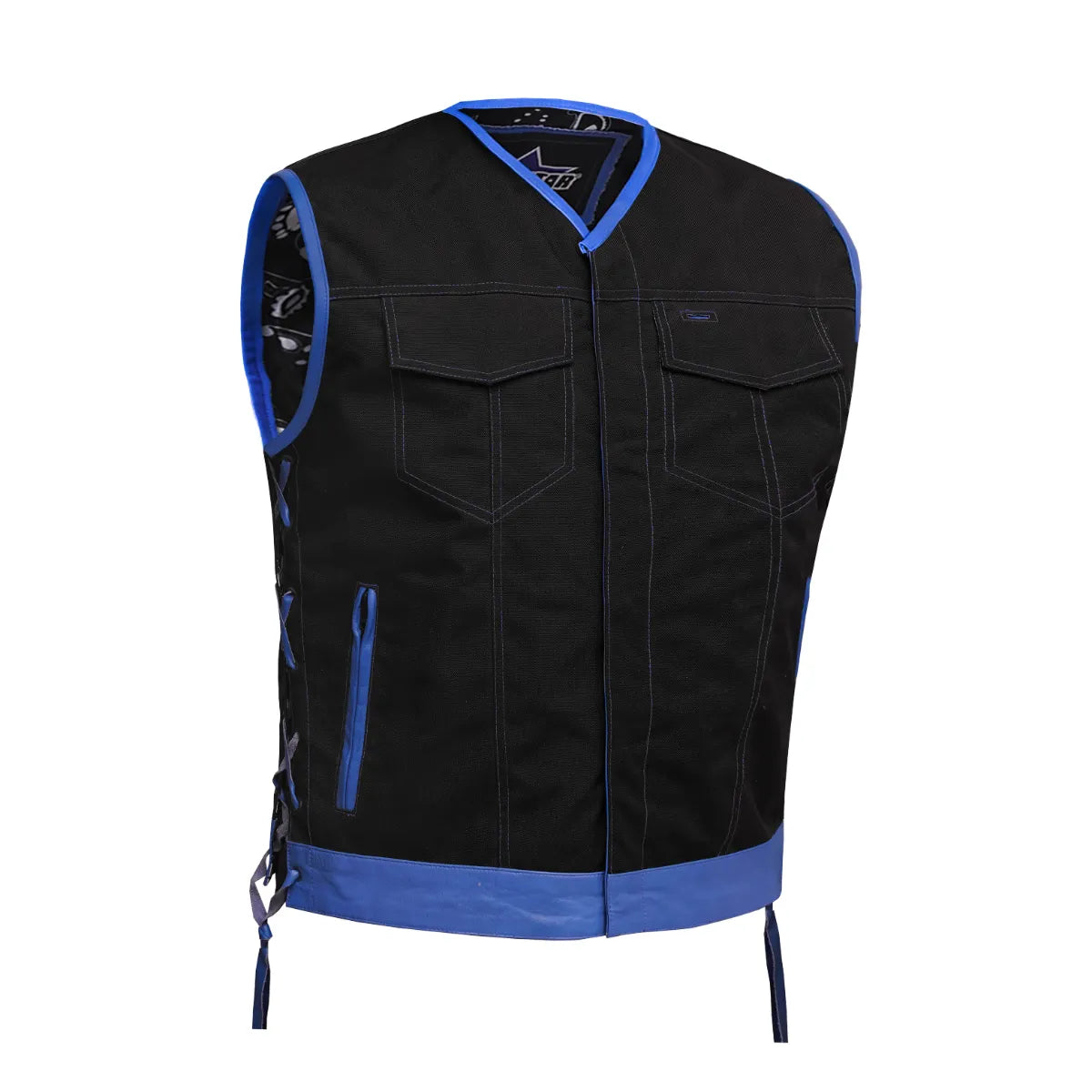 Blue Reaper Men’s Textile Motorcycle Vest