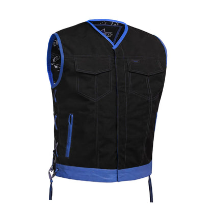Blue Reaper Men’s Textile Motorcycle Vest