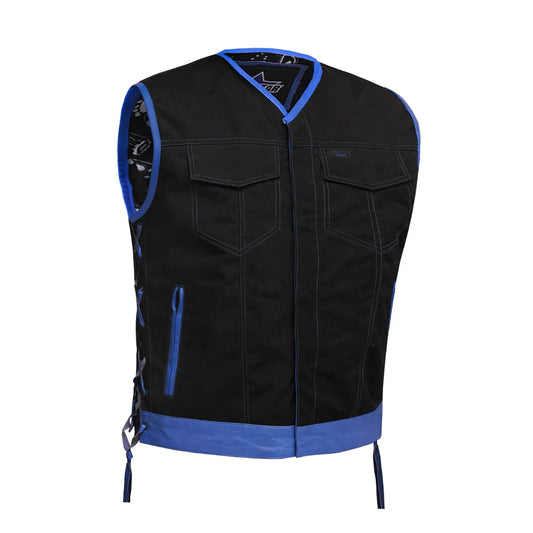 Blue Reaper Men’s Textile Motorcycle Vest