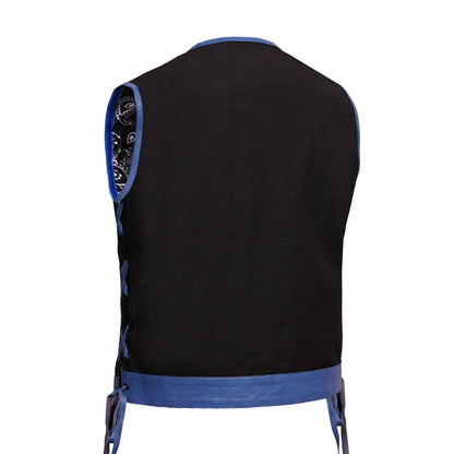 Blue Reaper Men’s Textile Motorcycle Vest