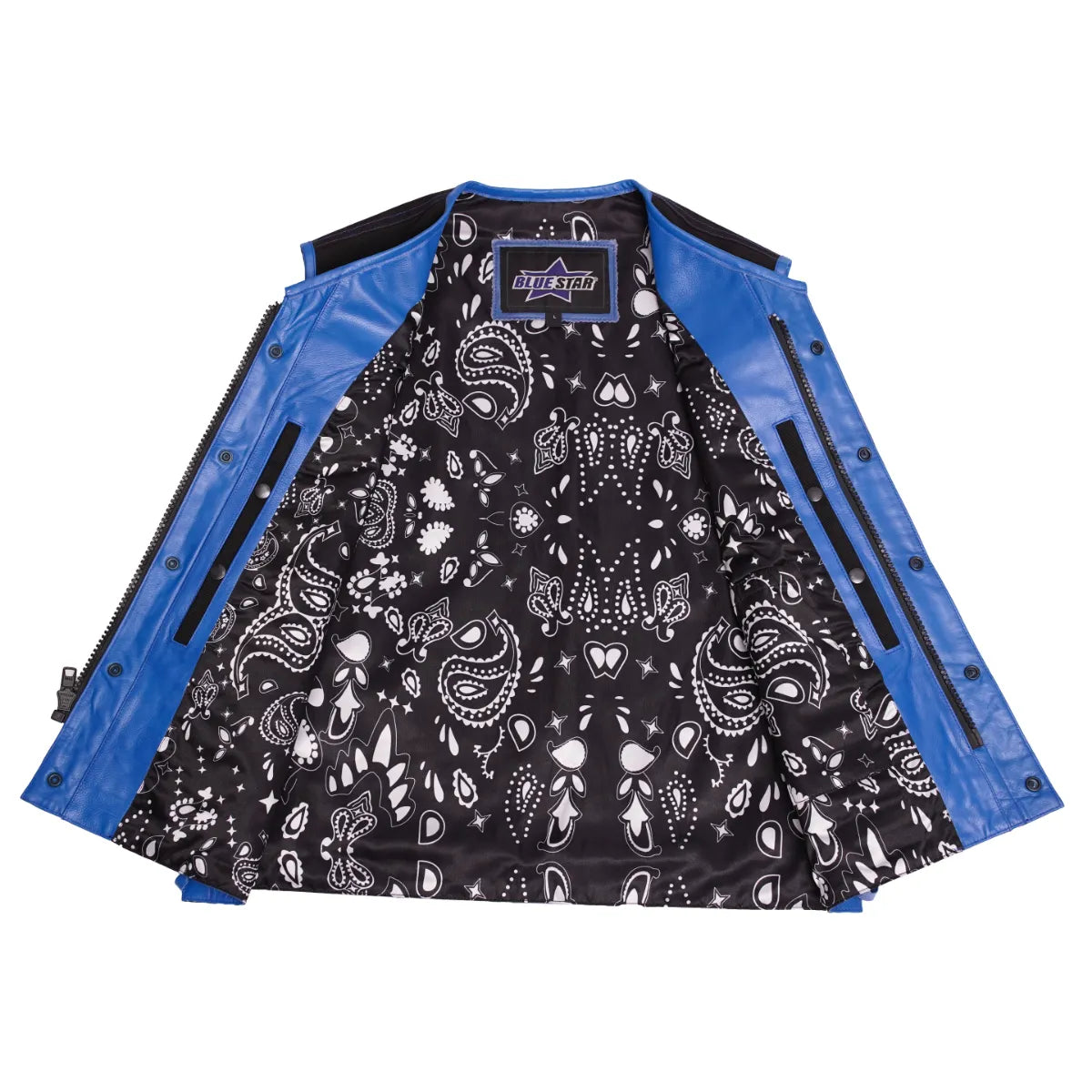 Blue Reaper Men’s Textile Motorcycle Vest