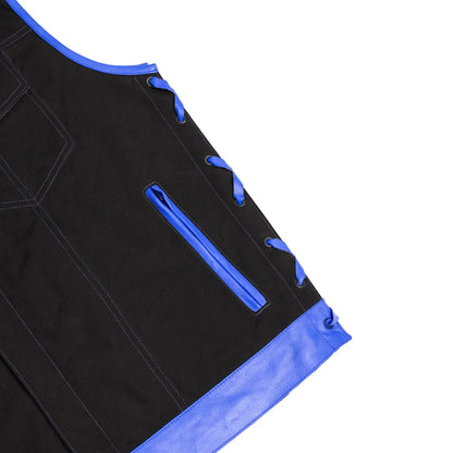 Blue Reaper Men’s Textile Motorcycle Vest