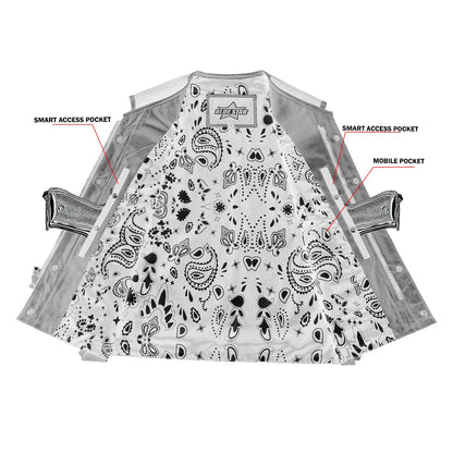 Blue Reaper Men’s Textile Motorcycle Vest