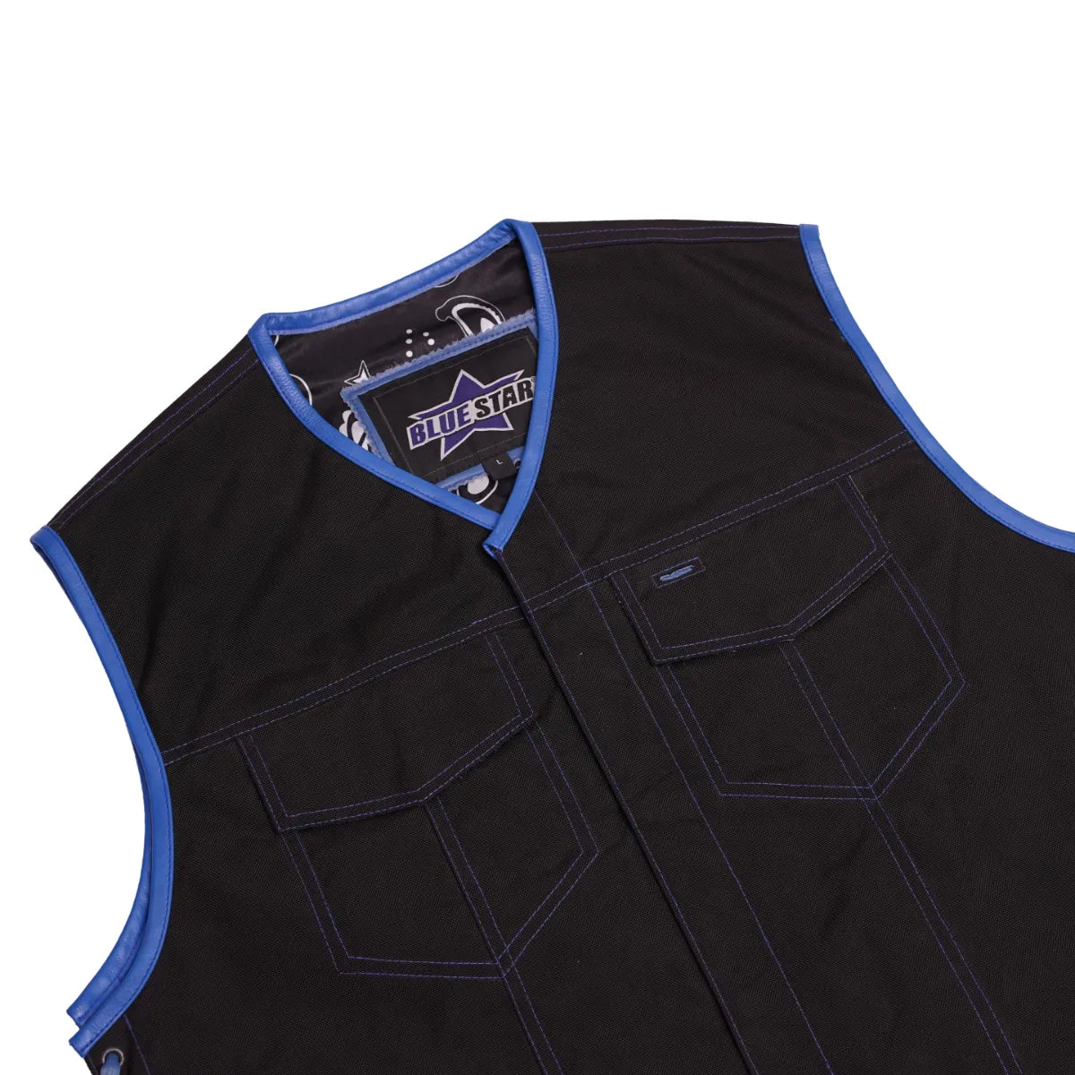 Blue Reaper Men’s Textile Motorcycle Vest