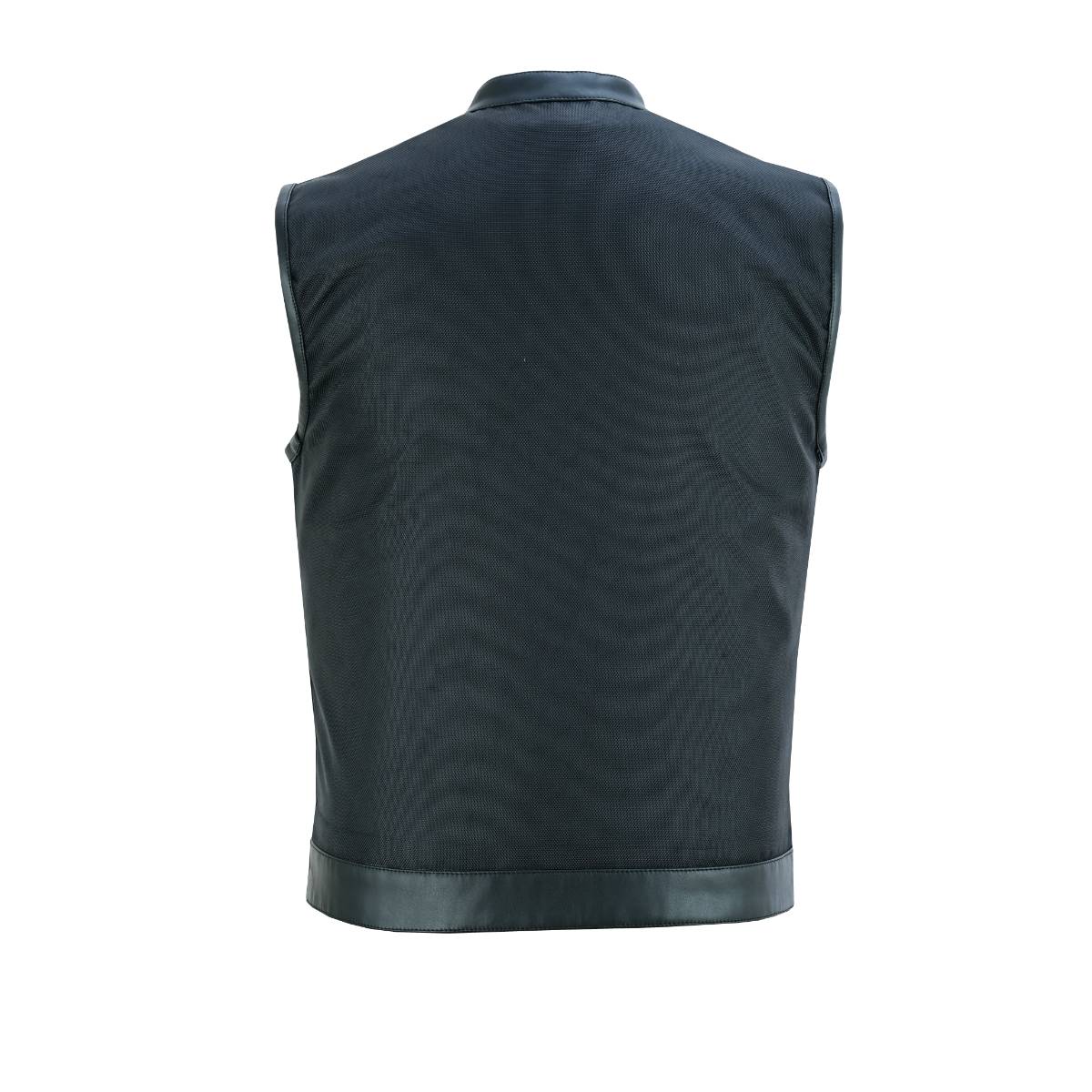 BSM1540 Concealed Snap Closure, Textile Material, Scoop Collar & Hidden