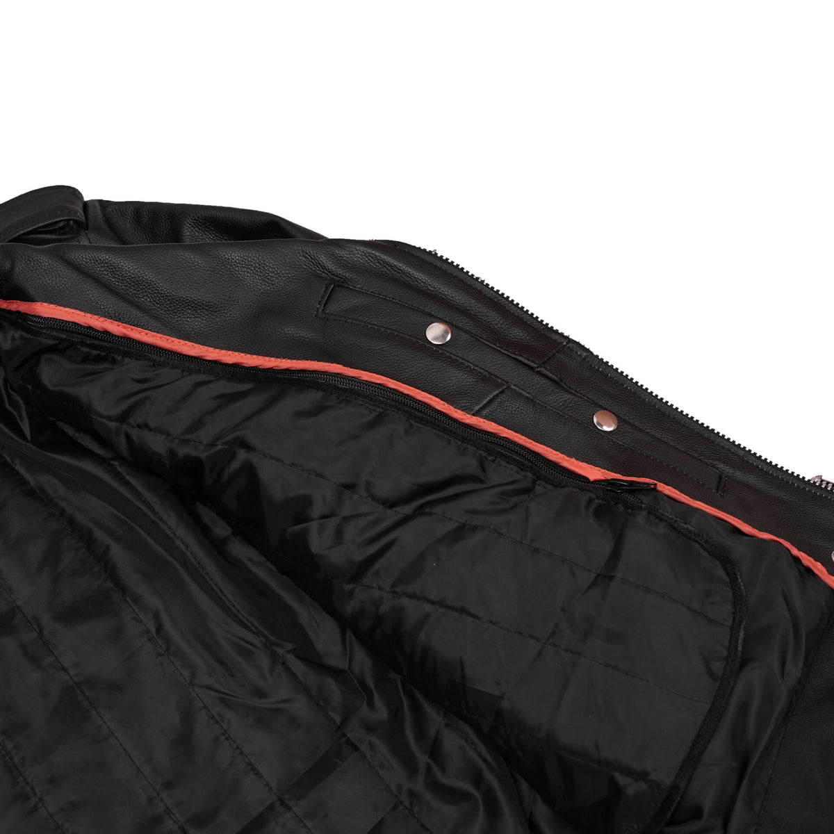 BSM1110 Men's Classic Plain Side Police Style M/C Jacket - TALL