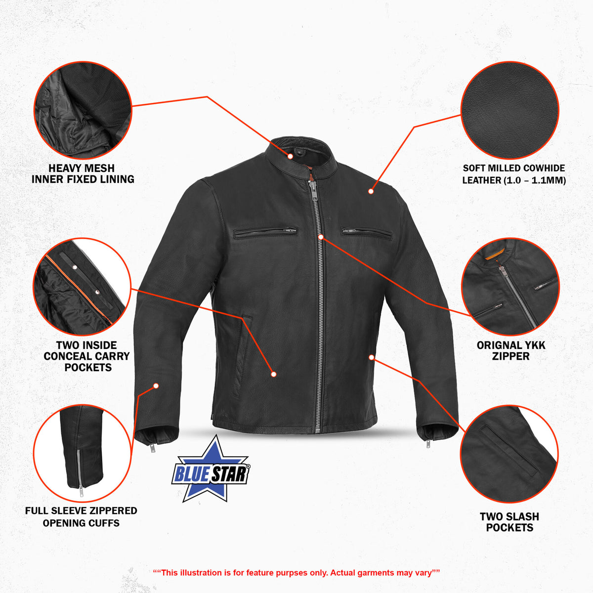 BSM1132 Men's Sporty Cruiser Jacket