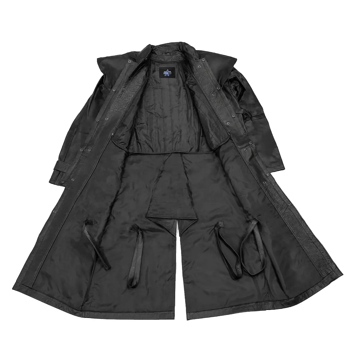 BSM00727 Notch Men’s Long Motorcycle Coat