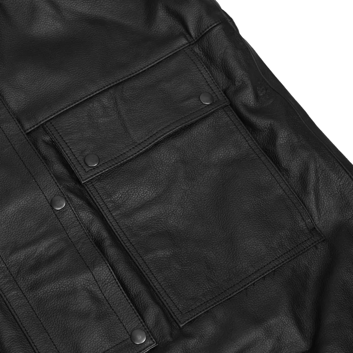 BSM00727 Notch Men’s Long Motorcycle Coat