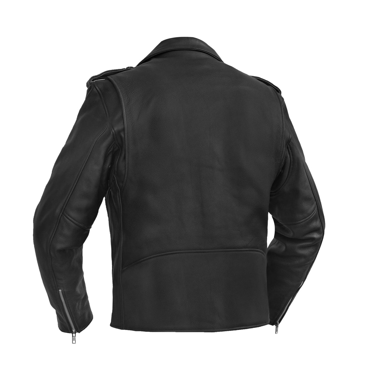 BSM1114 Men's Classic Plain Side Police Style M/C Jacket