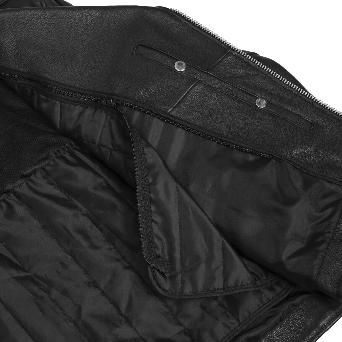 BSM1114 Men's Classic Plain Side Police Style M/C Jacket